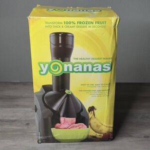 Yonanas Frozen Fruit Soft Serve Maker 902 Classic‎ Black Open Box
